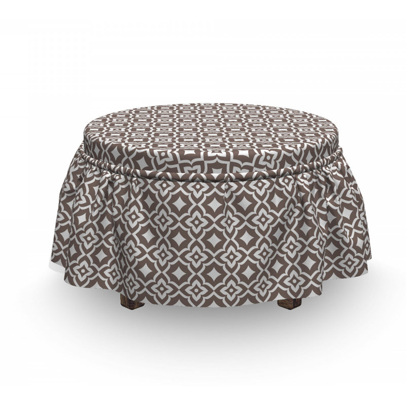 Housse pour repose-pieds floral oriental