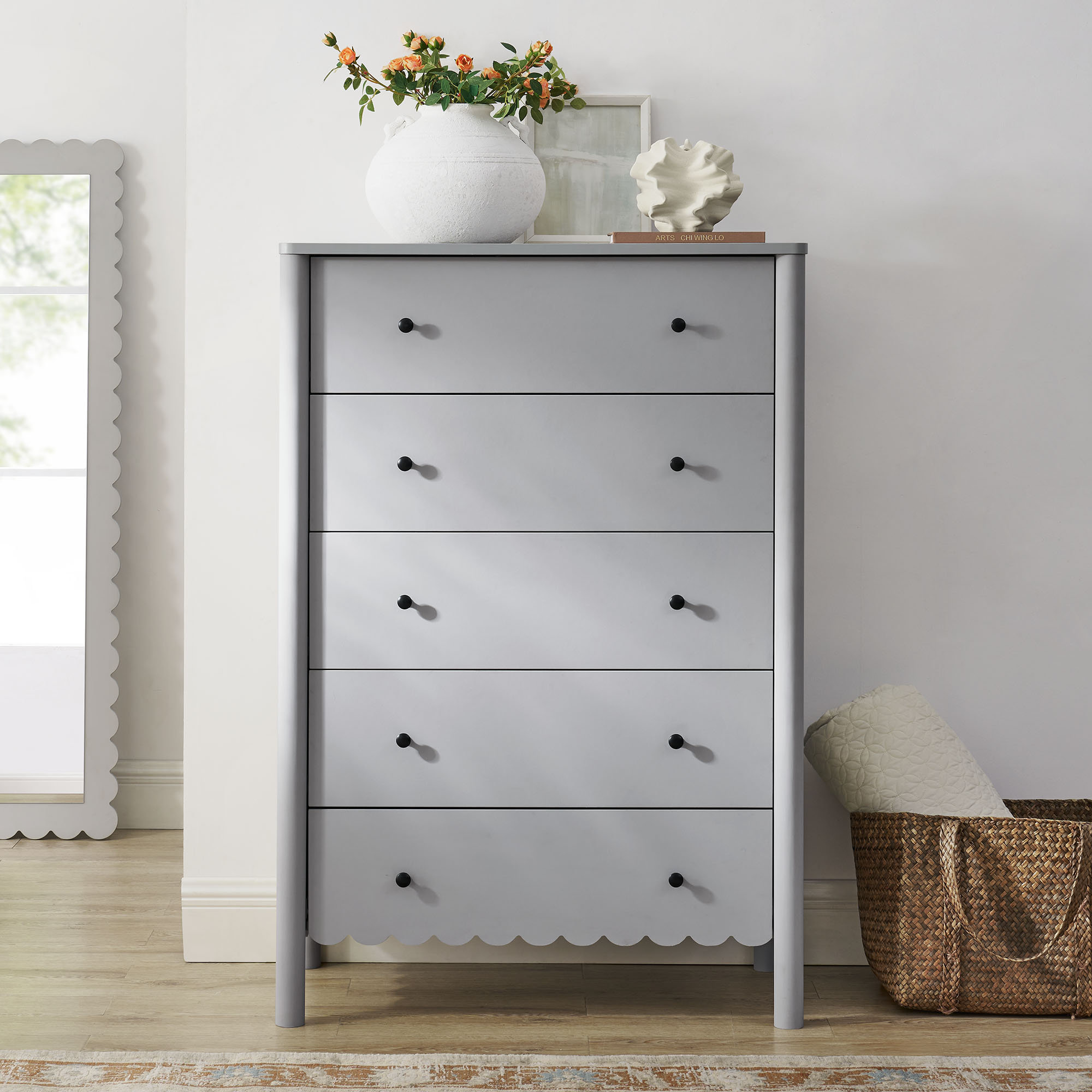 Modway Emmeline Scalloped 5-Drawer Chest - Wayfair Canada