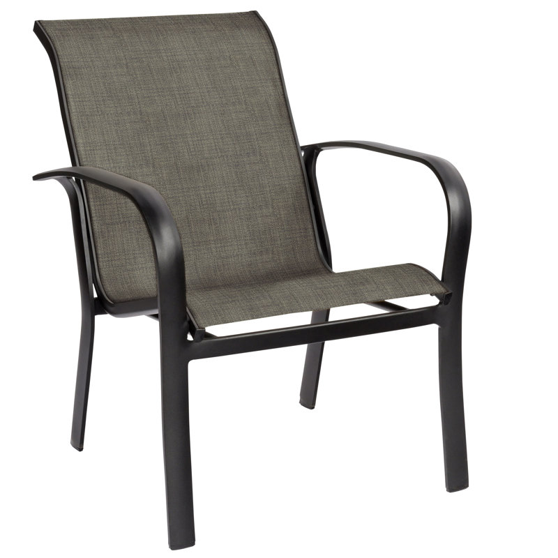 Chaise de patio empilable à bretelle Fremont, Gravier Augustine