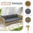 3 SEATER DAYBED WITH RATTAN ARMS-318321078