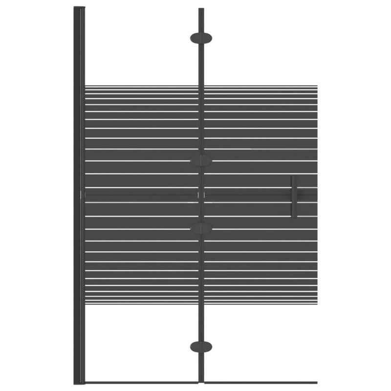 Apollinaire 800mm W x 1400mm H Folding / Bi-Fold Semi-Frameless Tub Door with Clear Glass, 140cm H x 80cm W x 0.4cm D