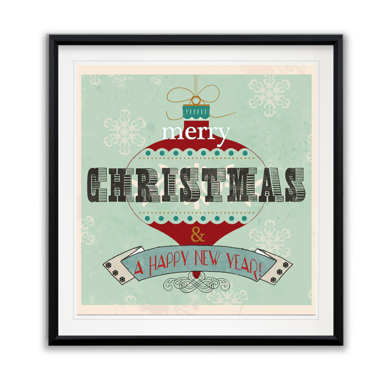 «RetroTidings», reproduction d'art textuel, H 30,5 po x l 30,5 po x P 1,5 po