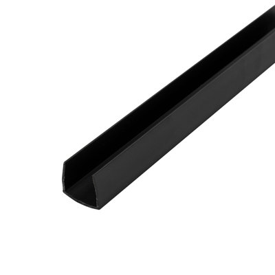 Outwater Plastiques Caniveau en U en styrène 5/8 po, Manche en C, longueur 48 po