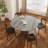 Ikerne Light Gray Sintered Stone Wooden Dining Table For 4/6/8-1442883747