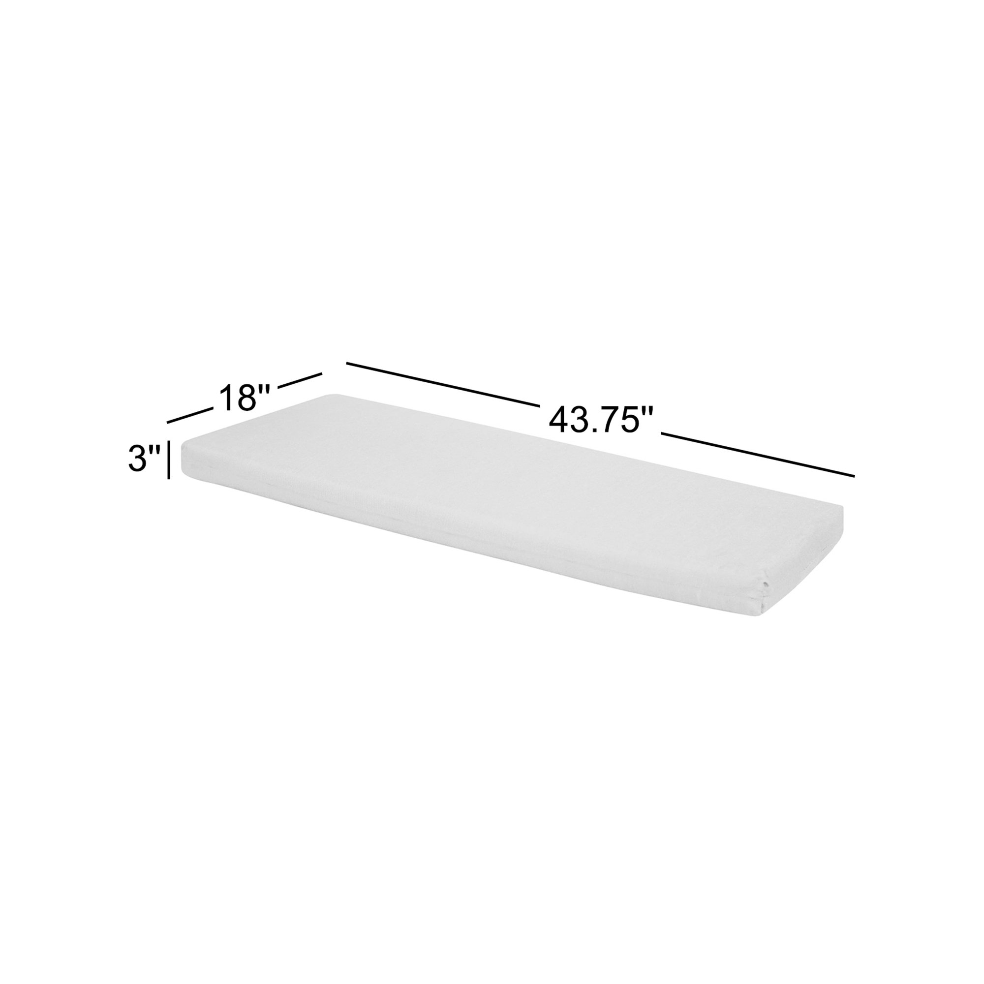 Sunbrella® Outdoor Bench Cushion, Canvas Spa Sunbrella® Canvas