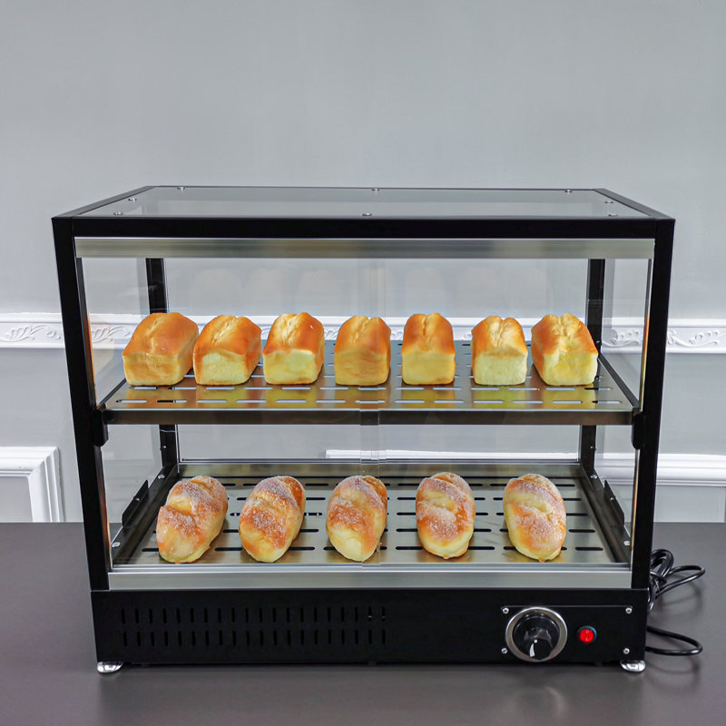 FixtureDisplays Stainless Steel Display Case Buffet Accessory