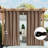 Outdoor Patio Curtains 2 Panels Windproof Top Grommet & Back Tab Bottom, Thermal Insulated Drapes Keep Privacy for Yard/Porch with Ropes for Fixed-1408617448-1408617441