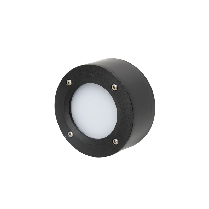 Elsaid Integrated LED Outdoor Flush Mount, Black