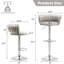Christal Swivel Upholstered Adjustable Height Counter Stool-222376785-230135264