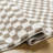 Cabble Rectangle Checkered Machine Woven Polyester Area Rug in Tan/White-544345938