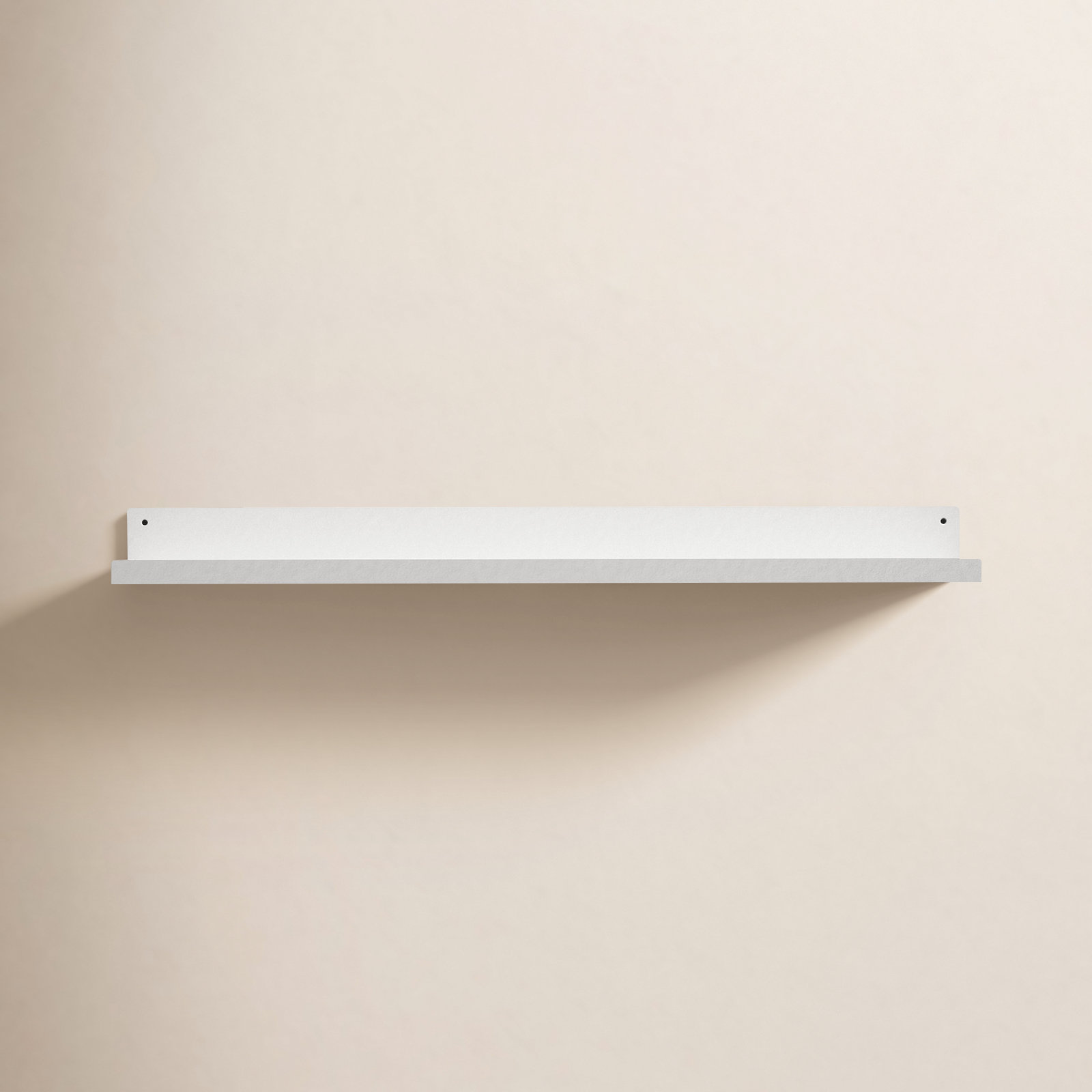 Tara Metal Picture Ledge Wall Shelf, White, 3" H x 36" W x 4.375" D