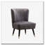 Fauteuil d'appoint en velours-1033517152