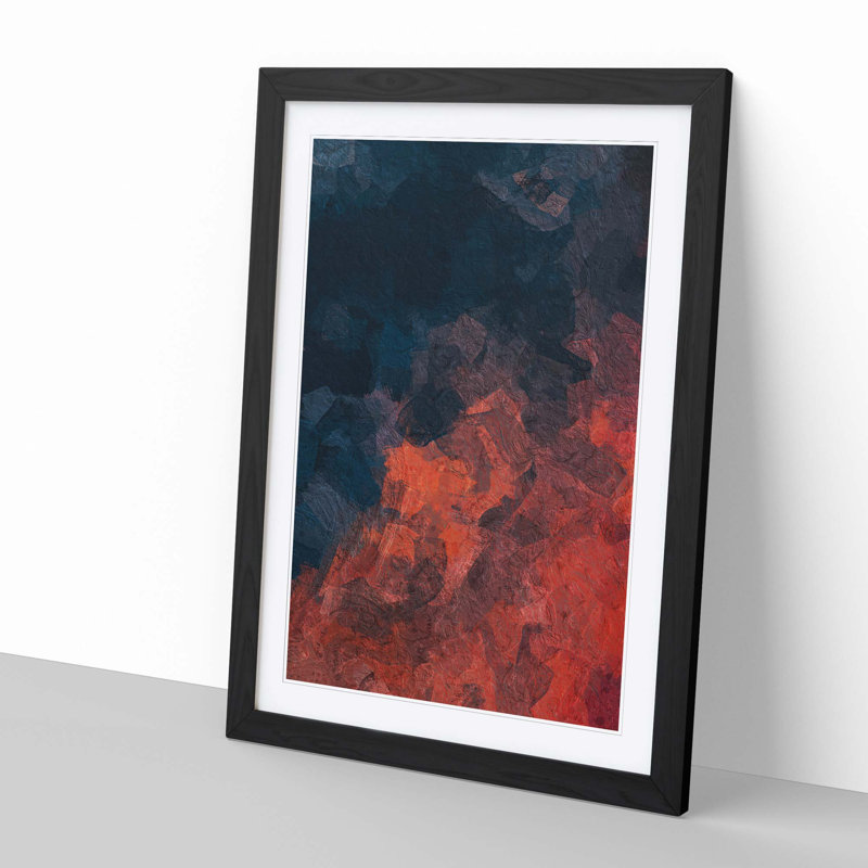 Iron Feelings in Abstract - Framed Print, Black Framed, 87cm H x 62cm W x 2cm D