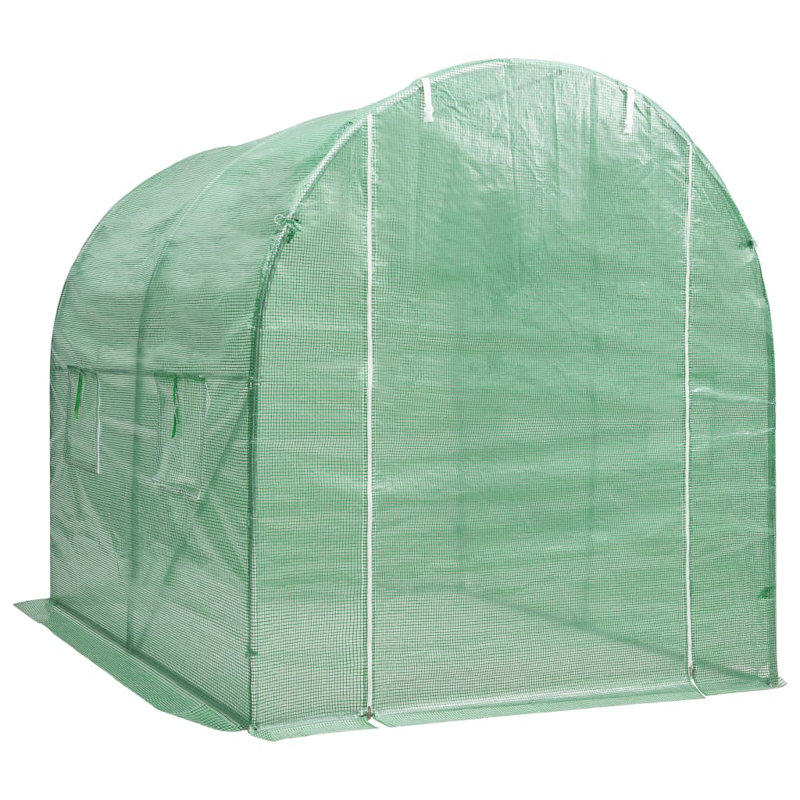 Cadre en acier galvanisé pour serre, H 78,7 po x l 78,7 po x P 78,7 po, Vert