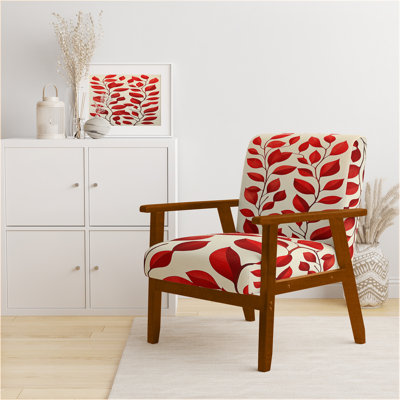 Chaise rembourrée Abstract Botanicals