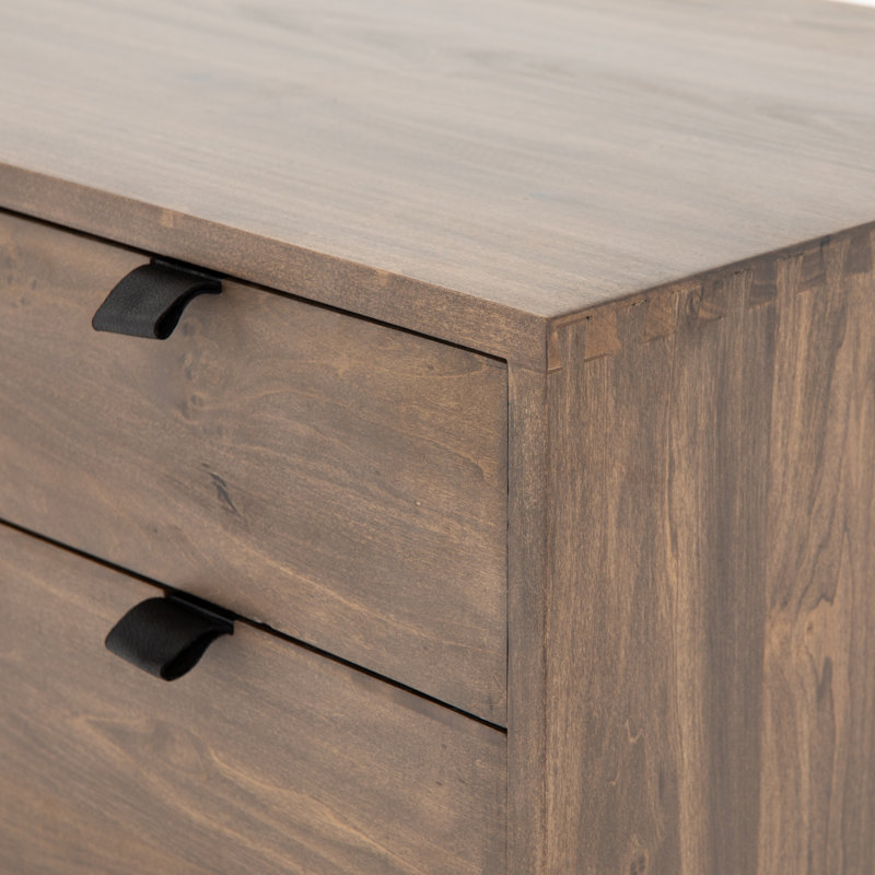 Trey Solid Wood Executive Desk, Auburn Poplar