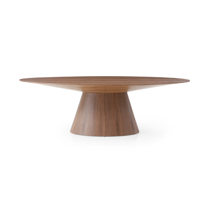 Contemporary Otago Walnut Oval Dining Table for Six