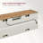 Cesilee TV Stand for TVs up to 75"  with 2 Sliding Barn Doors and Built-In Charging Station-1427611371