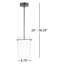 Luminaire suspendu cylindrique 1 lumière DEL Maija-1307974225