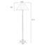 Lampes sur pied en noyer massif et cuivre