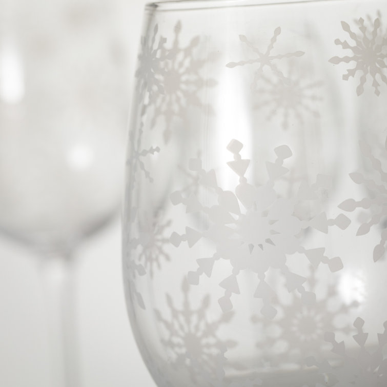 The Holiday Aisle Gabbs 4 - Piece 8oz. Glass All Purpose Wine Glass Stemware Set
