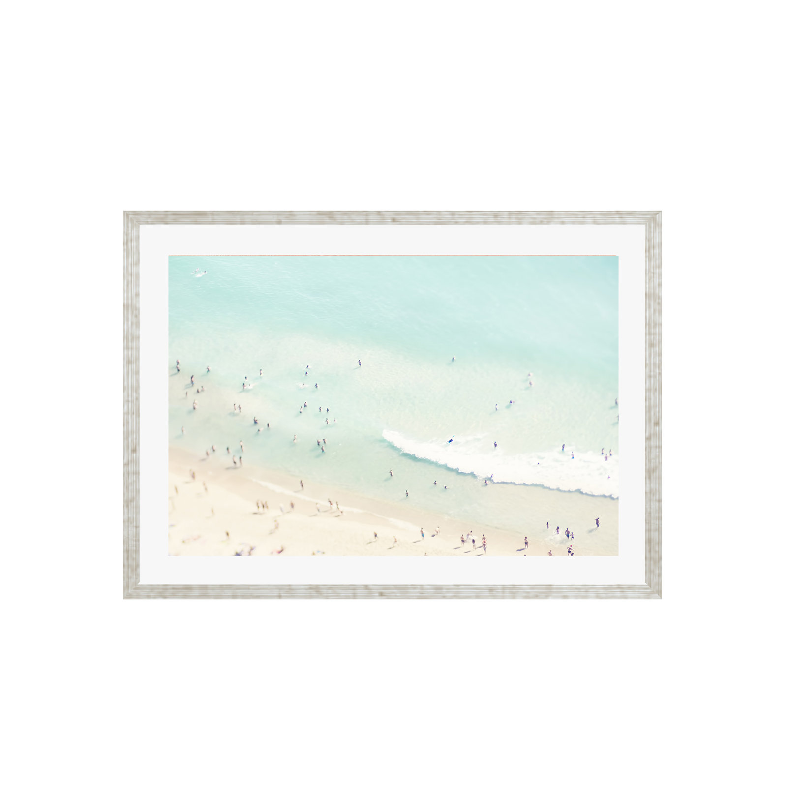 Beach Summer Love Ll by Ingrid Beddoes, Yes, Silver Single Picture Framed, 32" H x 48" W x 0.75" D