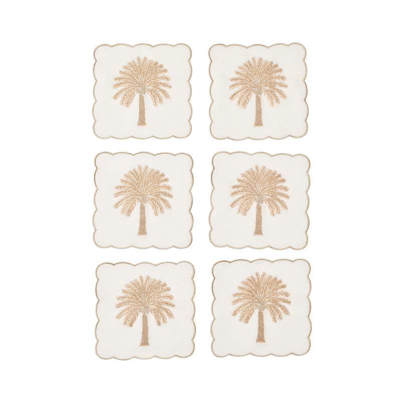Date Palm Cocktail Napkin Set