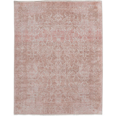 Pearl Hand-Knotted Rose Madder 8' X 10'