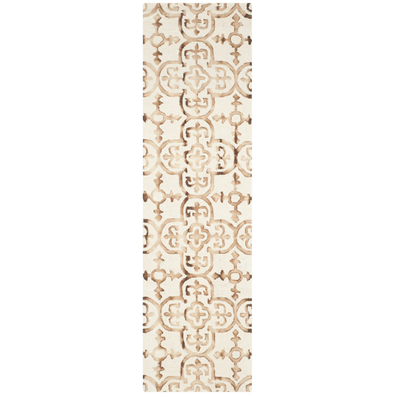 Pimentel Hand Tufted Wool Geometric Rug, Runner 2'3" x 10'