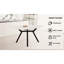 Table blanche extensible de 47 à 63 po - plateau, pieds en métal, glissade, convenant à divers espaces et pouvant accueillir 4 à 6 personnes avec un look moderne