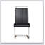 Chaises de salle à manger modernes, chaise d'appoint rembourrée en similicuir à haut dossier avec tube en C-2094310362-2094310340-2094310343