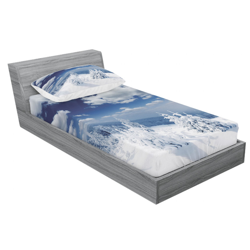 Microfiber Sheet Set, Twin Sheet Set with Fitted Sheet