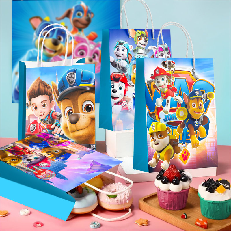 Paw Patrol, sacs-cadeaux de fête pour enfants, 16 pièces de sacs de cadeaux pour la fête d'anniversaire