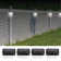 Bell+Howell Solar Deck Fence Lights With Colour Changing Mode Feature, Wireless Auto On/off Shut Off