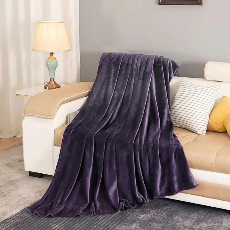 Quilted Throw Blanket, Throw, Violet