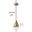 Luminaire suspendu conique 1 lumière erroll-883429664