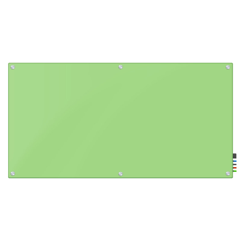 Panneau de verre mural Boissonneau, 36 po x 48 po, Vert clair
