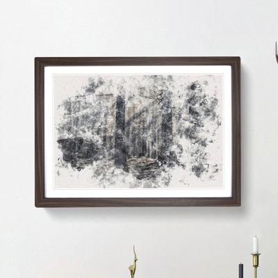 Pine Tree Forest - Picture Frame Painting Print
