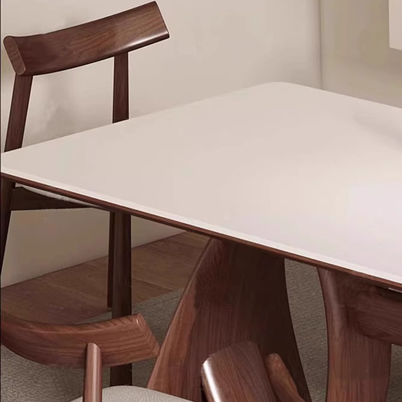 Retro and Simple Dining Table, 29.53"H x 55.12"L x 31.5"W