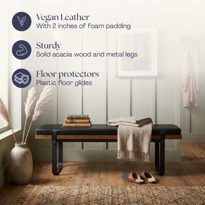 Brooklyn 61" Wide Upholstered Bench