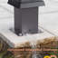 Pergola solaire à persiennes à DEL, pergola d'extérieur avec lumières à DEL et pergola en métal à toit rigide avec toit réglable-122500659