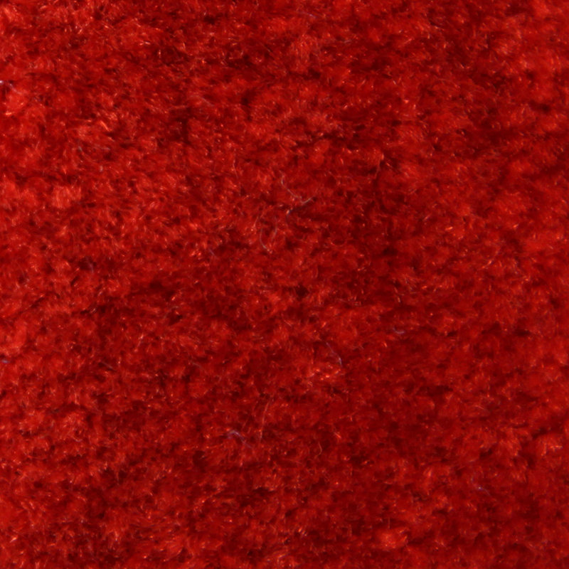 Rowdy Red Rectangular Tufted Stain-Resistant Kids Rug
