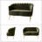 Hendrix Velvet Flared Arm Loveseat-27066031