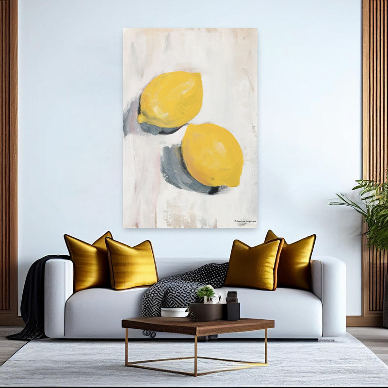 Citrus Sunshine 1 Piece Wrapped Canvas Wall Art, 152.4cm H x 101.6cm W