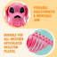 Posable squelette de chien rose pour décoration d'Halloween