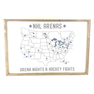 Nhl Arena Map Pinboard