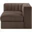 Chaise d'angle rembourrée en tissu Rummi-123507407