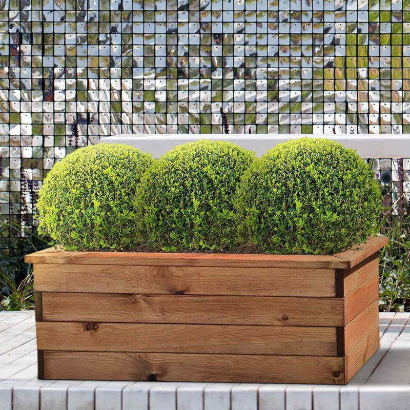 Handmade Wood Planter Box, 31.5cm H x 82cm W x 41cm D