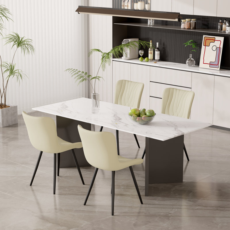 Chaises de salle à manger modernes: conceptions épurées pour les espaces de salle à manger contemporains, Beige