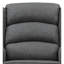 Chaise berçante Fabien en tissu gris